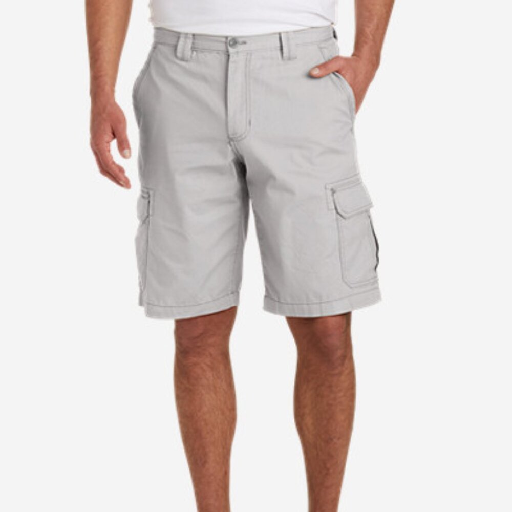 Eddie Bauer Men's Men's Gray Timberline Ripstop Cargo Shorts Sz 30 NWT $50
